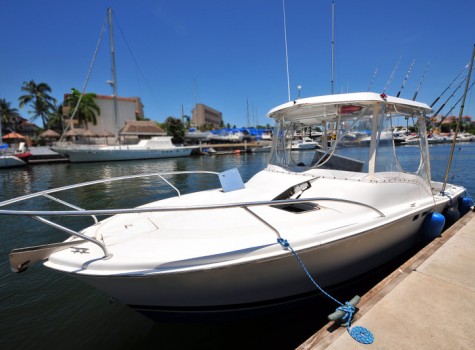 25 Ft Fishing Boat Rental in Marina Vallarta