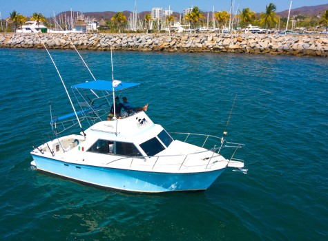 28 Ft Fishing Boat Rental in Marina Vallarta